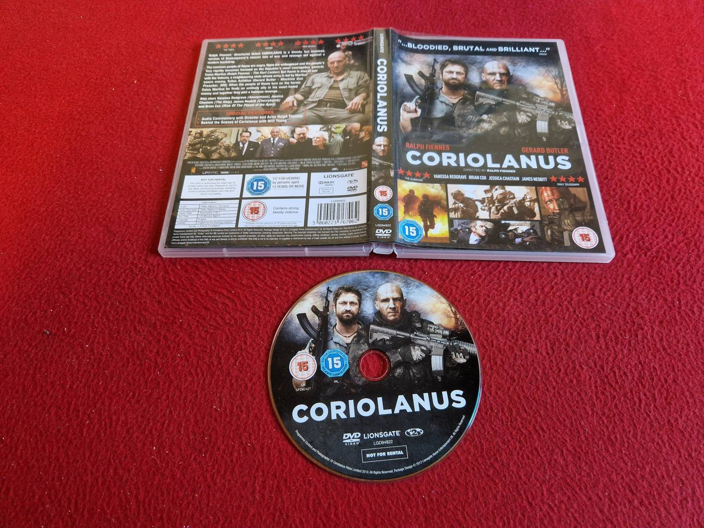 CORIOLANUS DVD