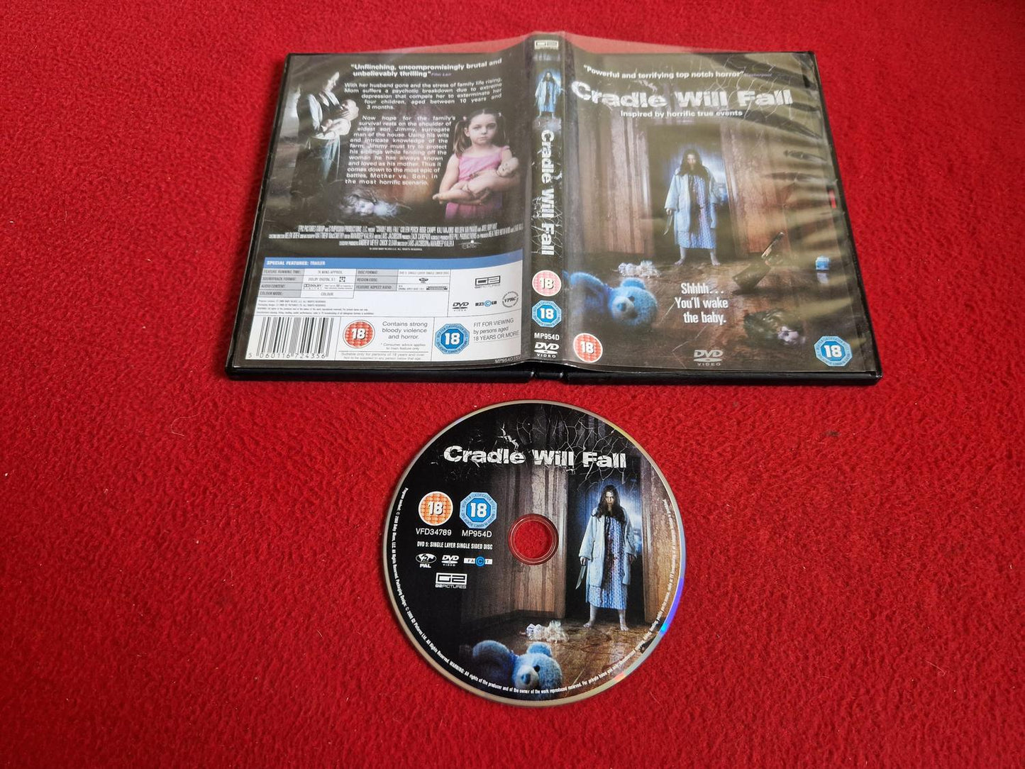 CRADLE WILL FALL DVD