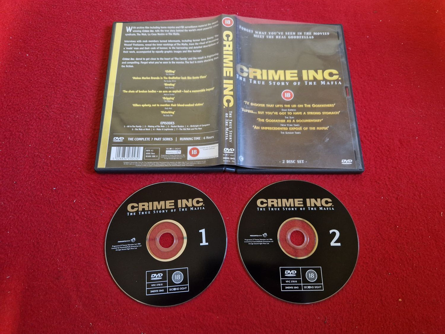 CRIME INC THE TRUE STORY OF THE MAFIA DVD