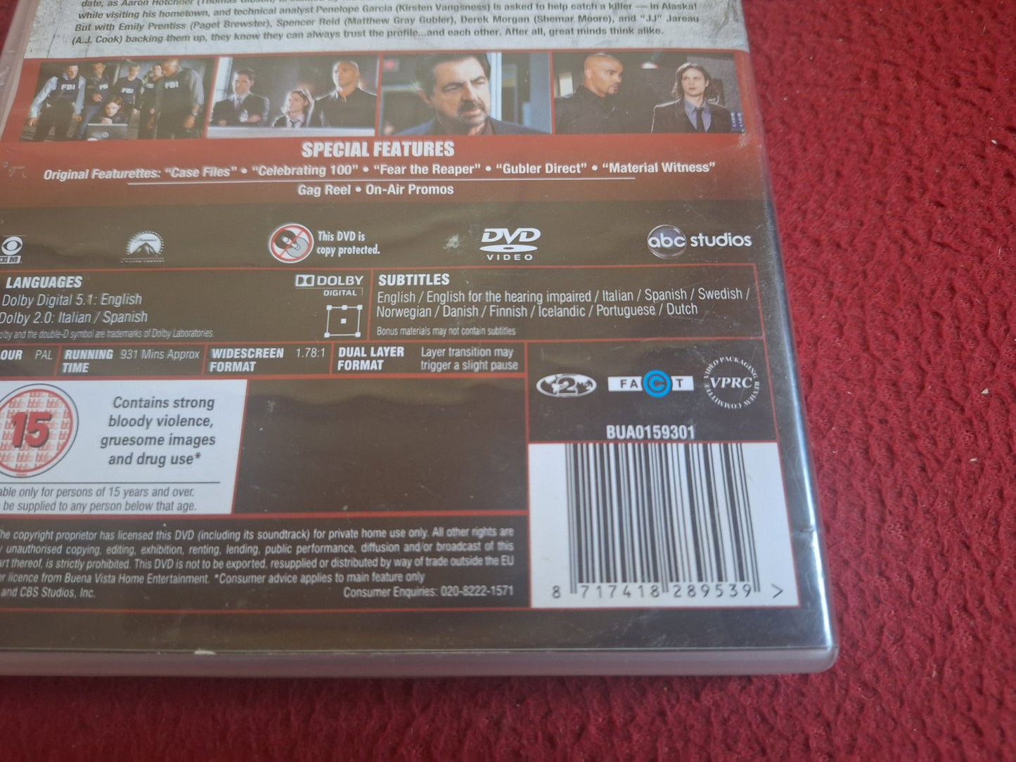 CRIMINAL MINDS SEASON 5 BOX DVD
