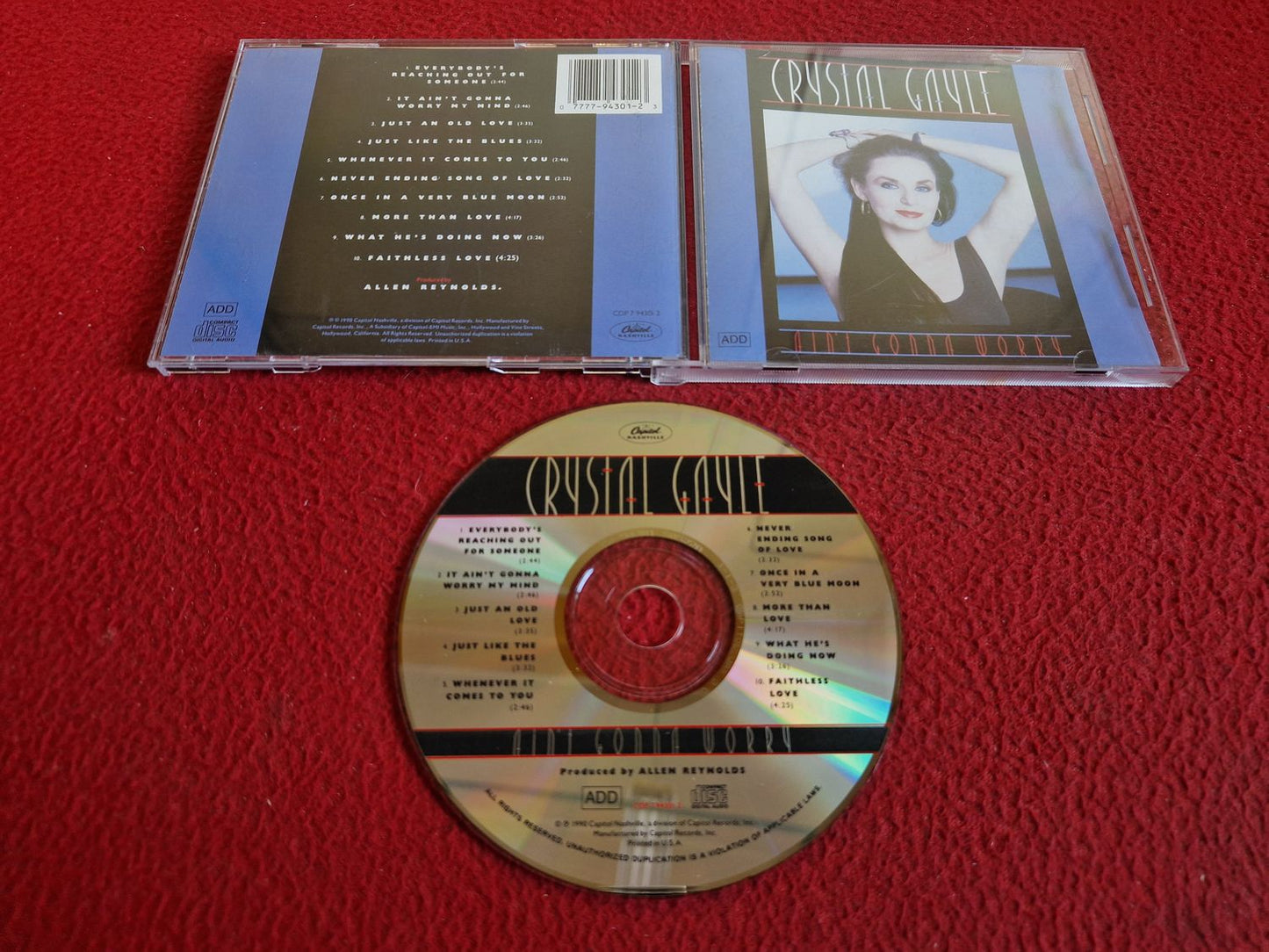 CRYSTAL GAYLE AIN'T GONNA WORRY CD