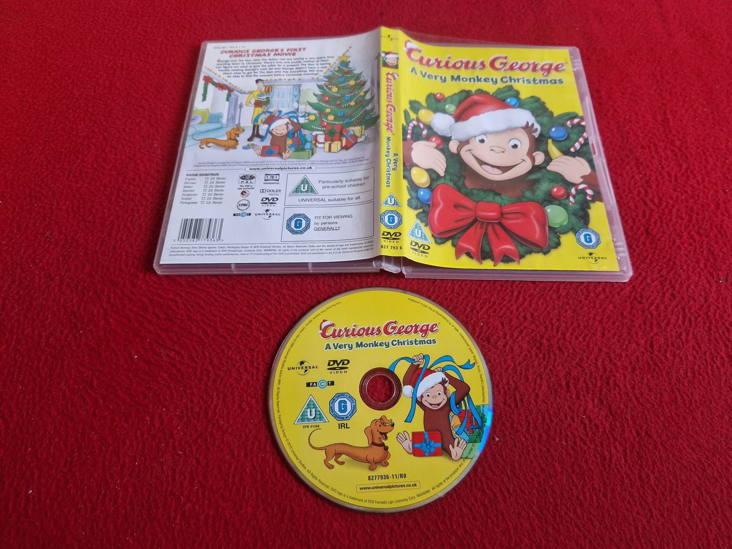 CURIOUS GEORGE A VERY MONKEY CHRISTMAS DVD