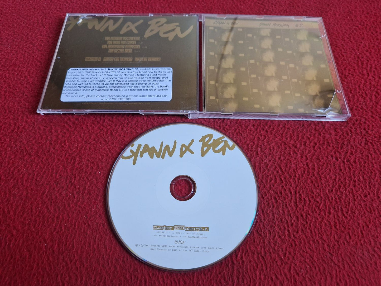 CYANN & BEN SUNNY MORNING E.P. CD