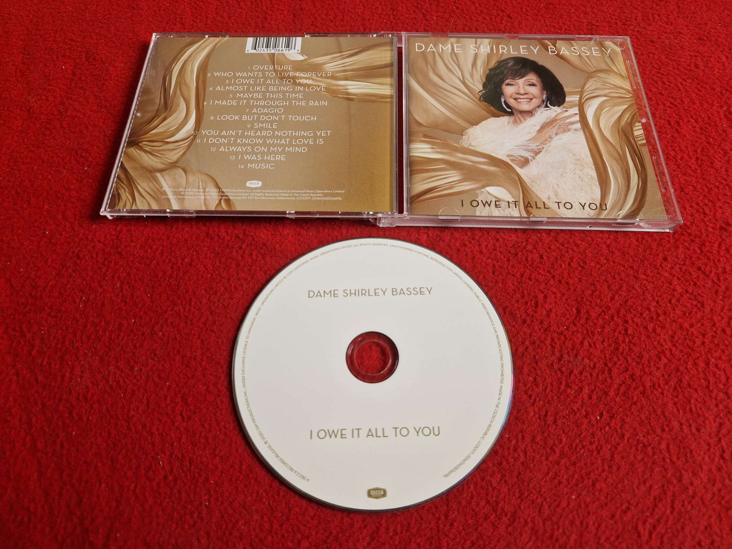 DAME SHIRLEY BASSEY I OWE IT ALL TO YOU CD