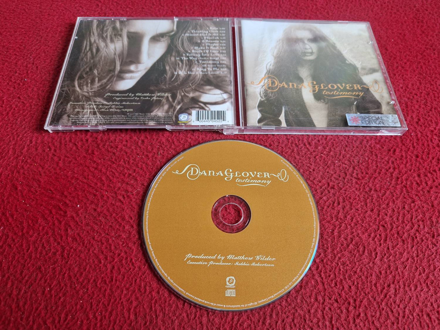 DANA GLOVER TESTIMONY CD