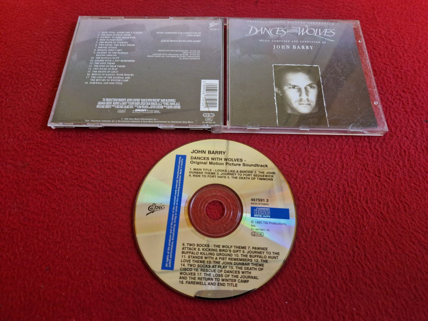 DANCES WITH WOLVES ORIGINAL MOTION PICTURE SOUNDTRACK CD
