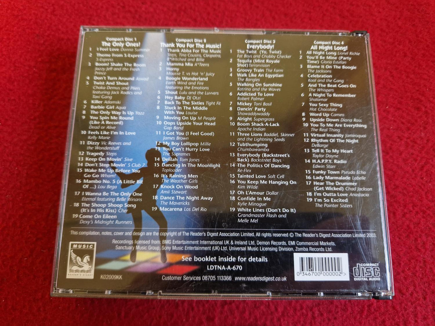 DANCE THE NIGHT AWAY CD BOX