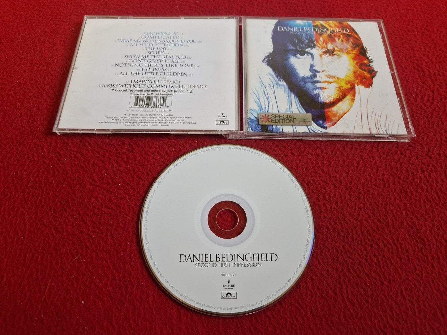 DANIEL BEDINGFIELD SECOND FIRST IMPRESSION CD