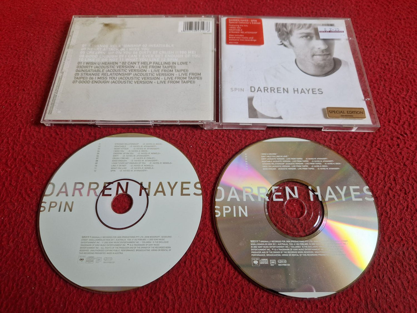DARREN HAYES SPIN CD