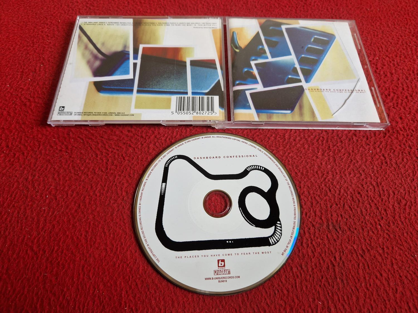 DASHBOARD CONFESSIONAL THE PLACES YOU HAVE COME TO FEAR THE MOST CD