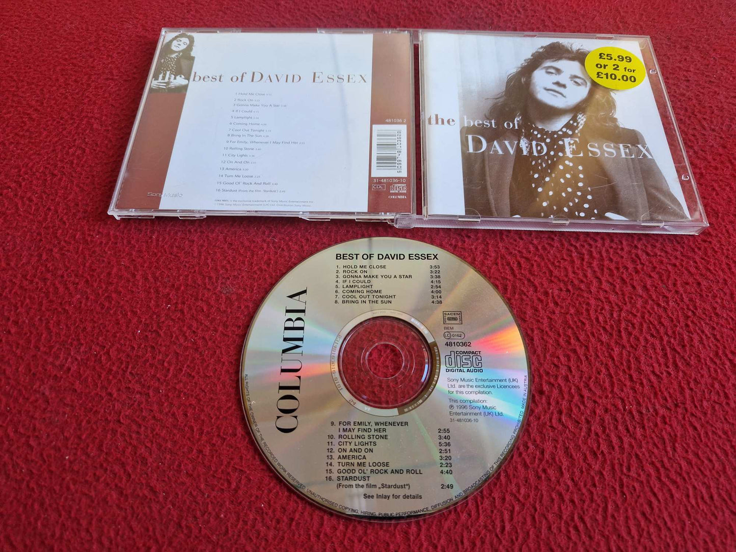 DAVID ESSEX BEST OF CD