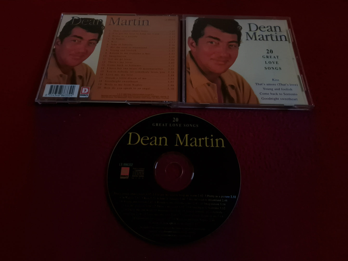 DEAN MARTIN 20 GREAT LOVE SONGS CD