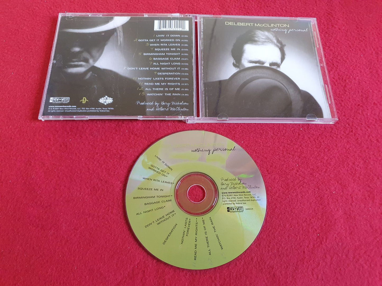 DELBERT MCCLINTON NOTHING PERSONAL till CD