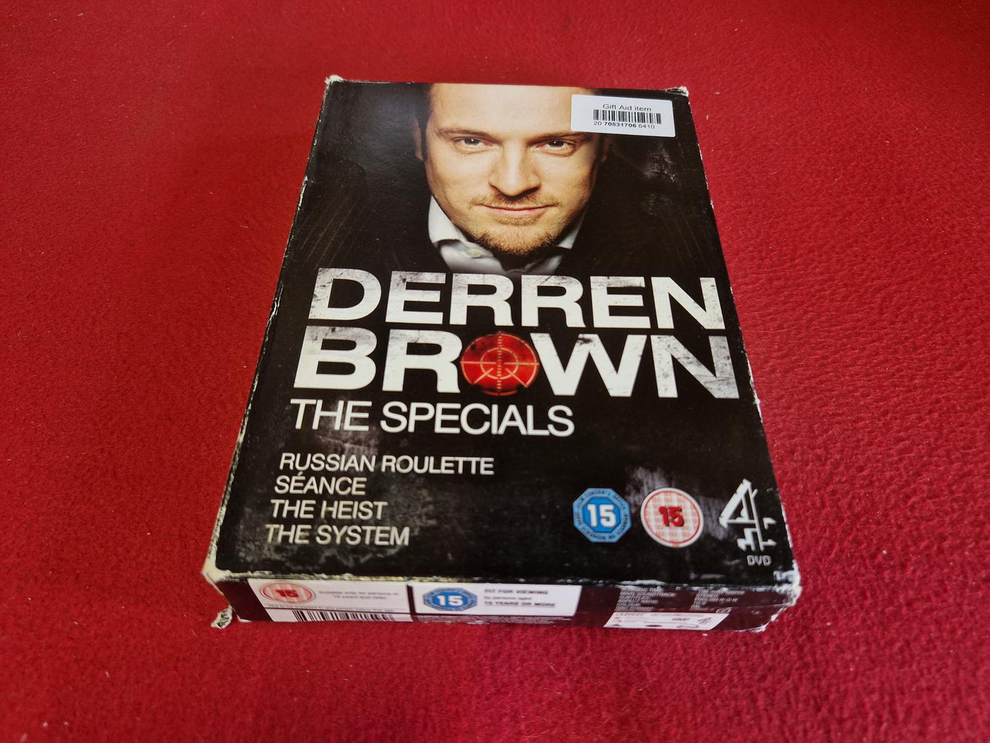 DERREN BROWN THE SPECIALS RUSSIAN ROULETTE / SEANCE / HEIST / SYSTEM BOX DVD