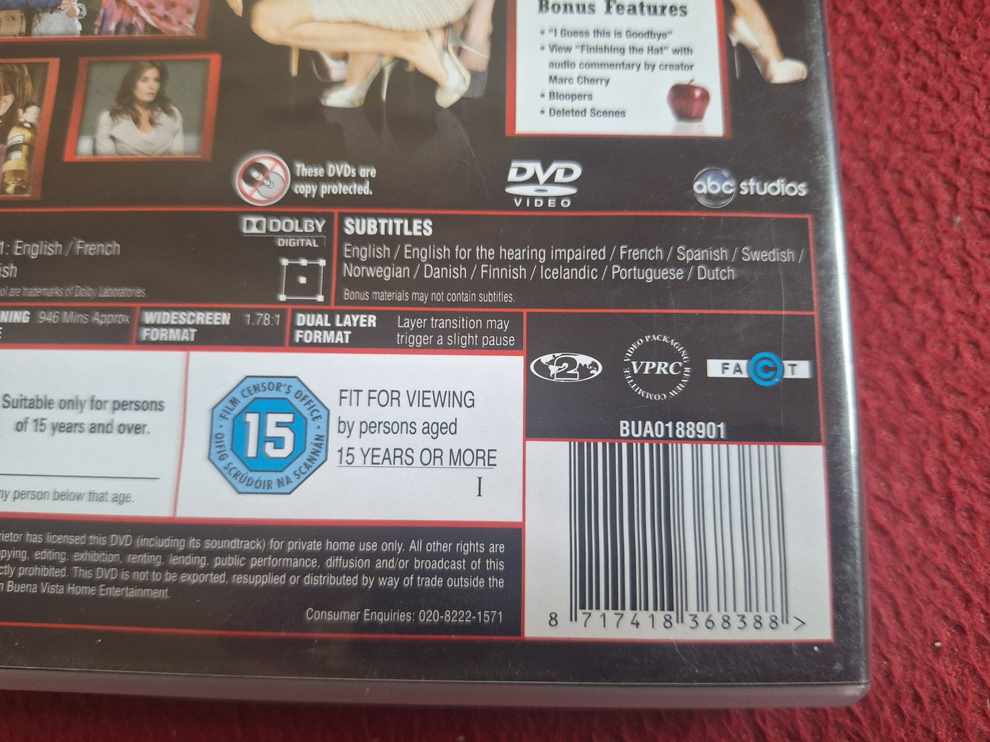 DESPERATE HOUSEWIVES SEASON 8 BOX DVD