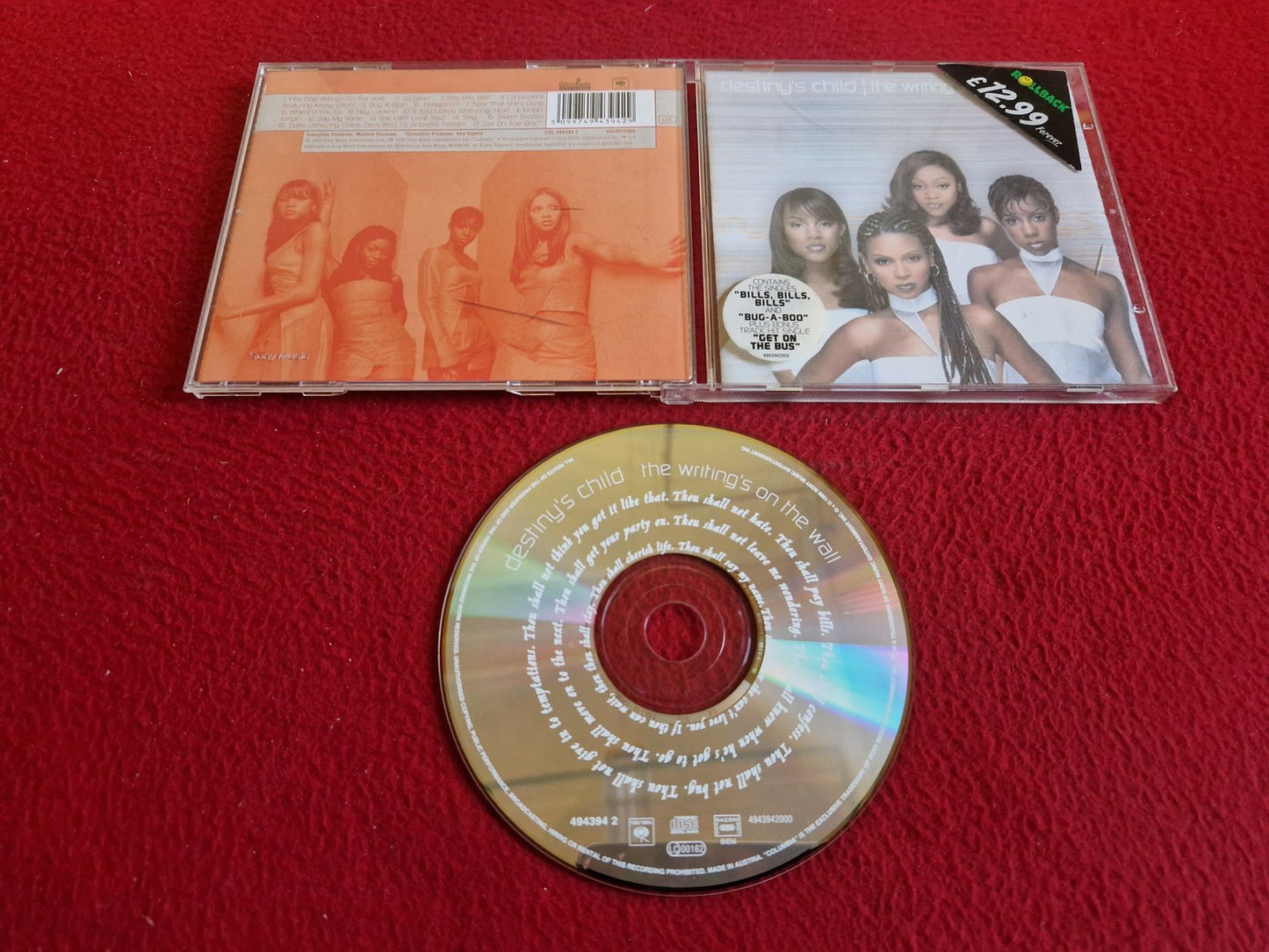 DESTINY'S CHILD THE WRITING'S ON THE WALL CD