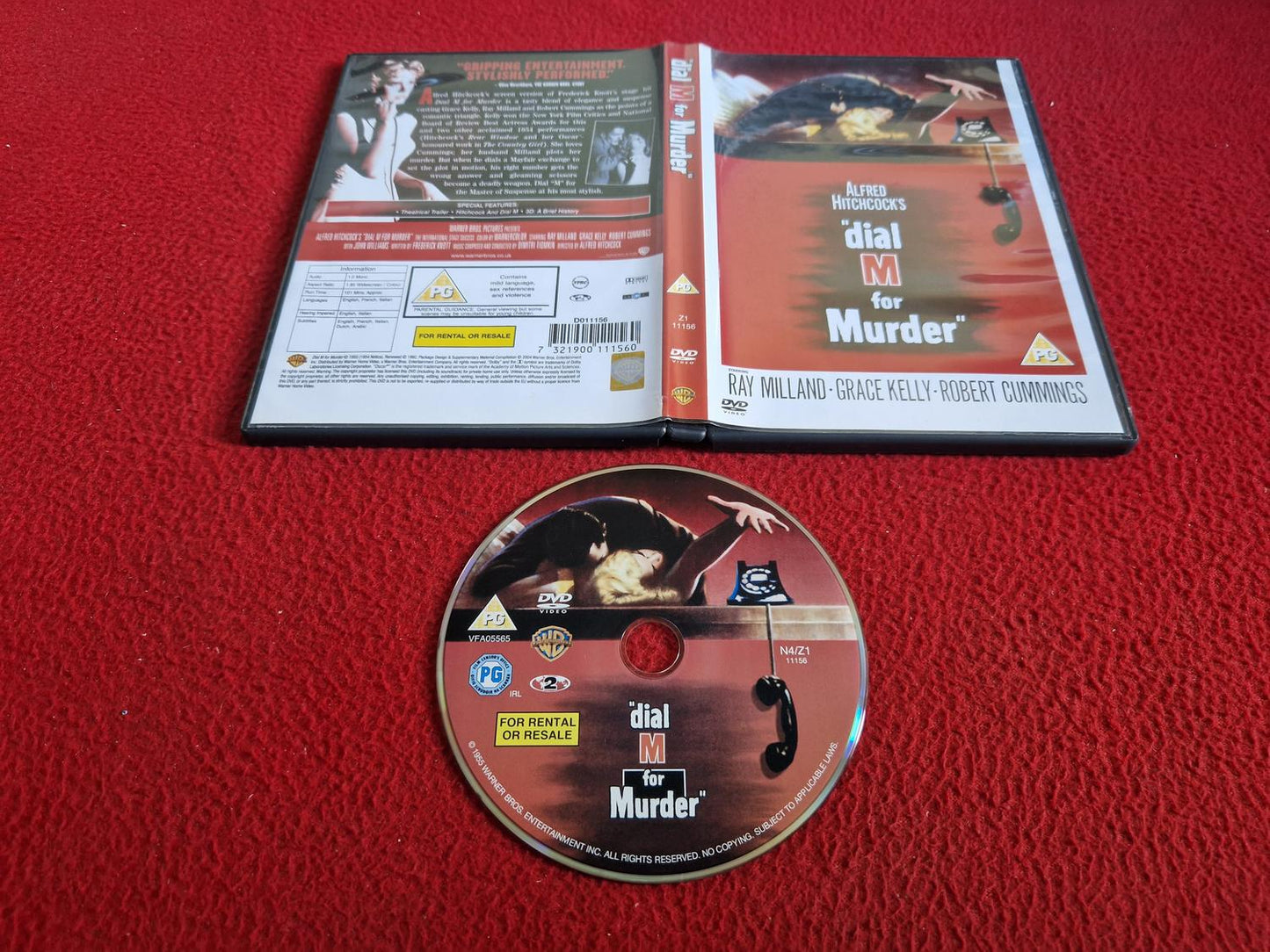 DIAL M FOR MURDER DVD