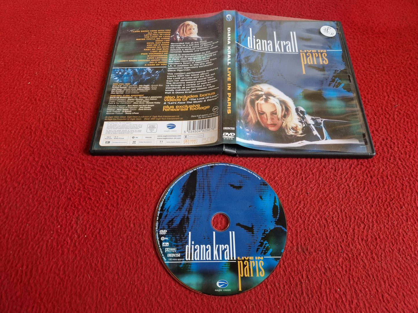 DIANA KRALL LIVE IN PARIS DVD