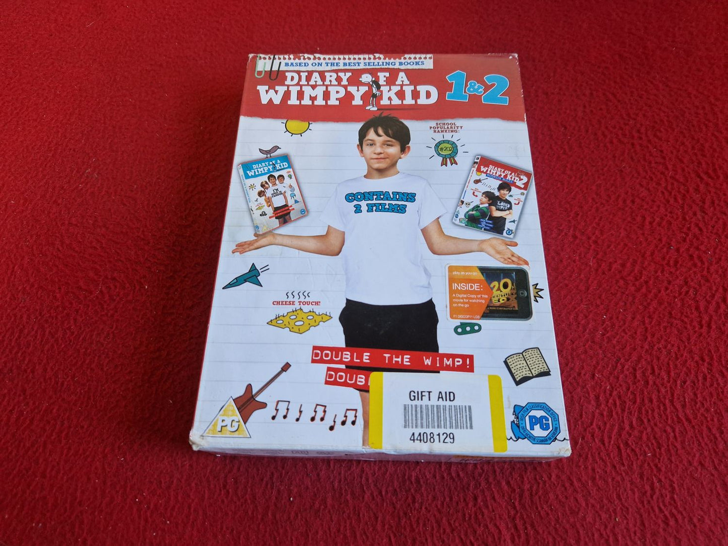 DIARY OF A WIMPY KID 1 & 2 BOX DVD