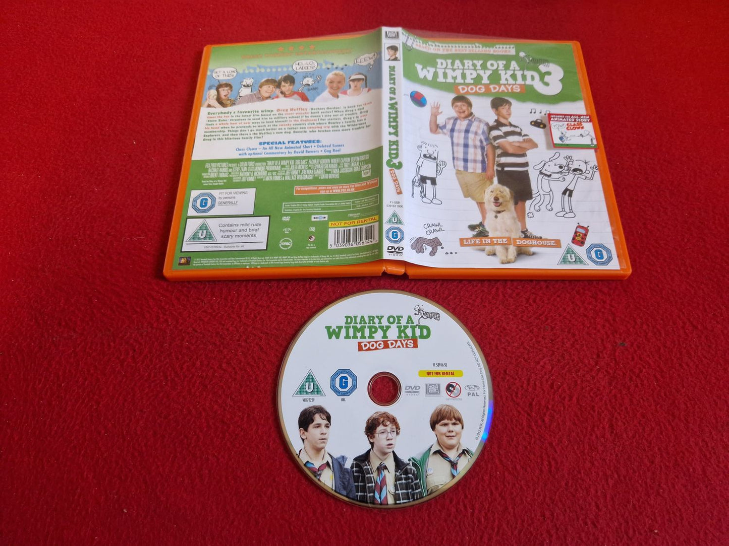 DIARY OF A WIMPY KID 3 DOG DAYS DVD