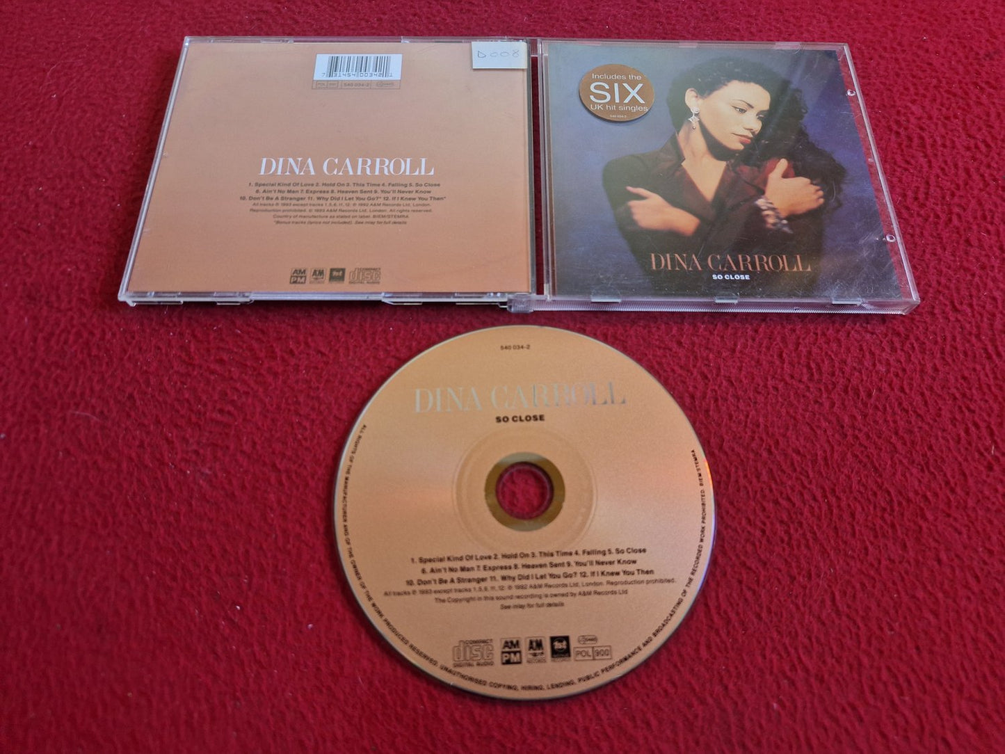 DINA CARROLL SO CLOSE CD