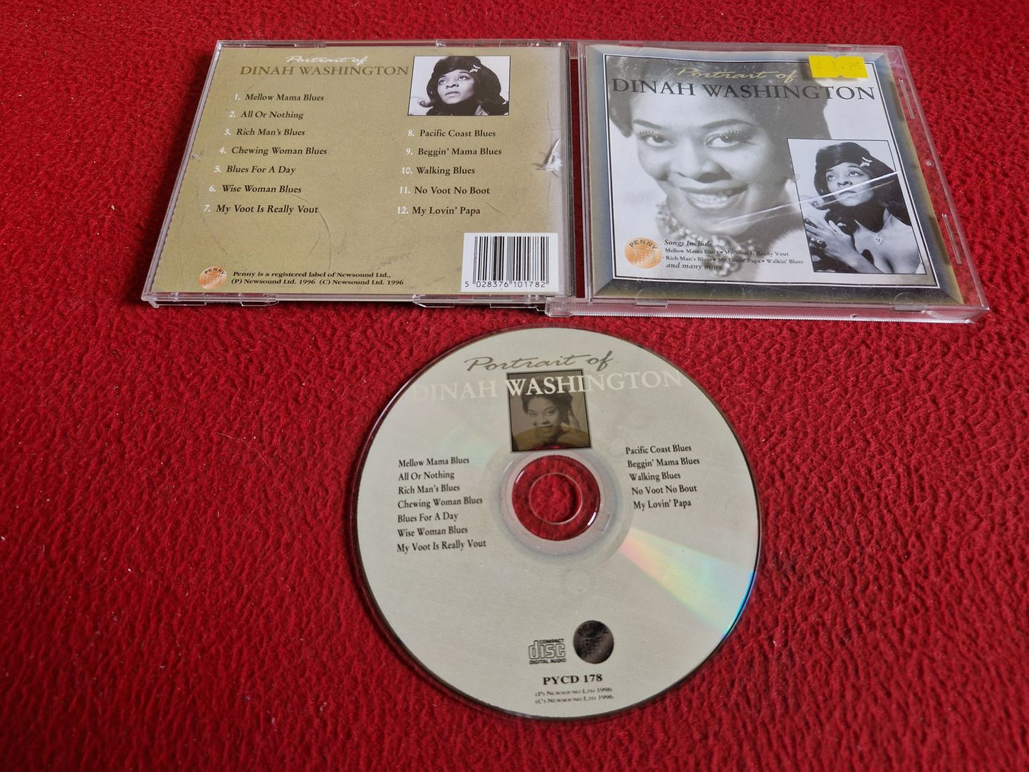 DINAH WASHINGTON PORTRAIT OF CD