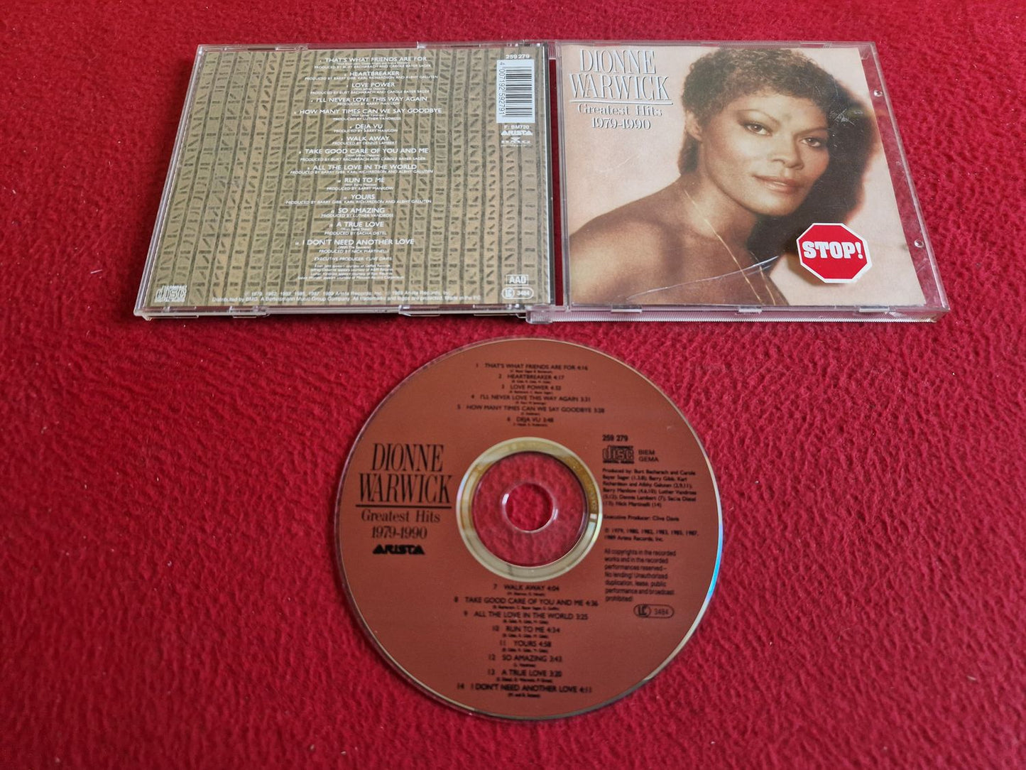 DIONNE WARWICK GREATEST HITS 1979-1990 CD
