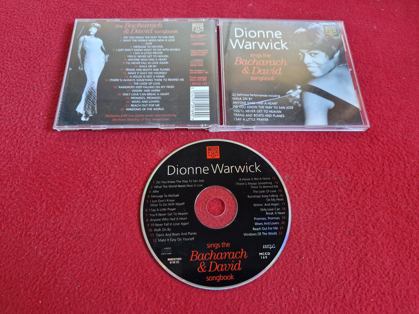 DIONNE WARWICK SINGS THE BACHARACH & DAVID SONGBOOK till CD