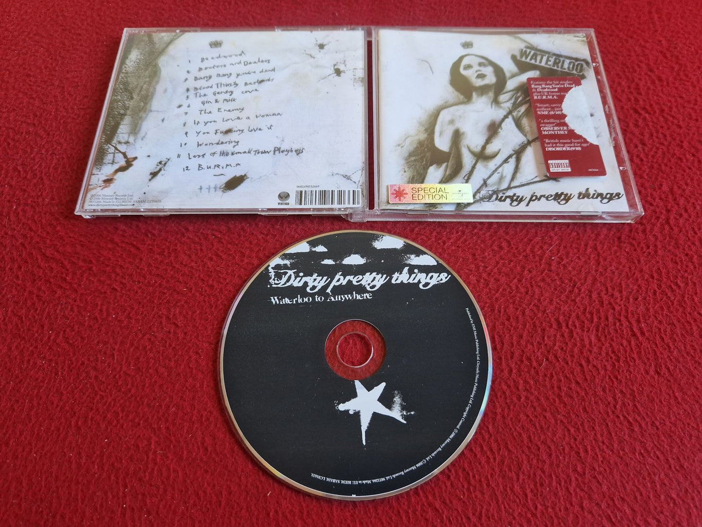 DIRTY PRETTY THINGS WATERLOO TO ANYWHERE SPECIAL EDITION CD