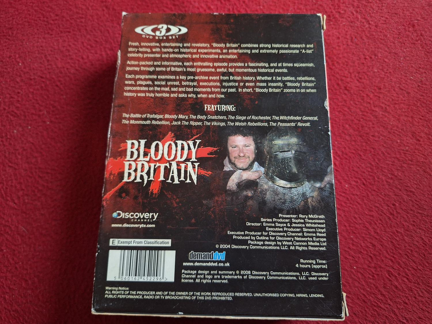 DISCOVERY CHANNEL BLOODY BRITAIN BOX DVD