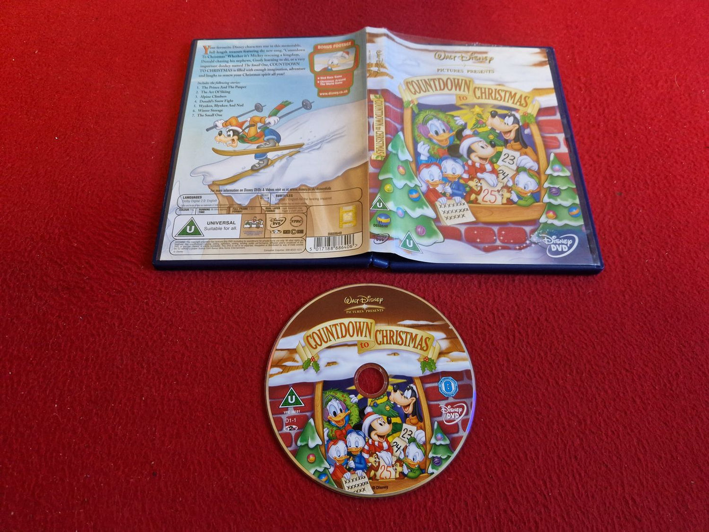 DISNEY COUNTDOWN TO CHRISTMAS DVD