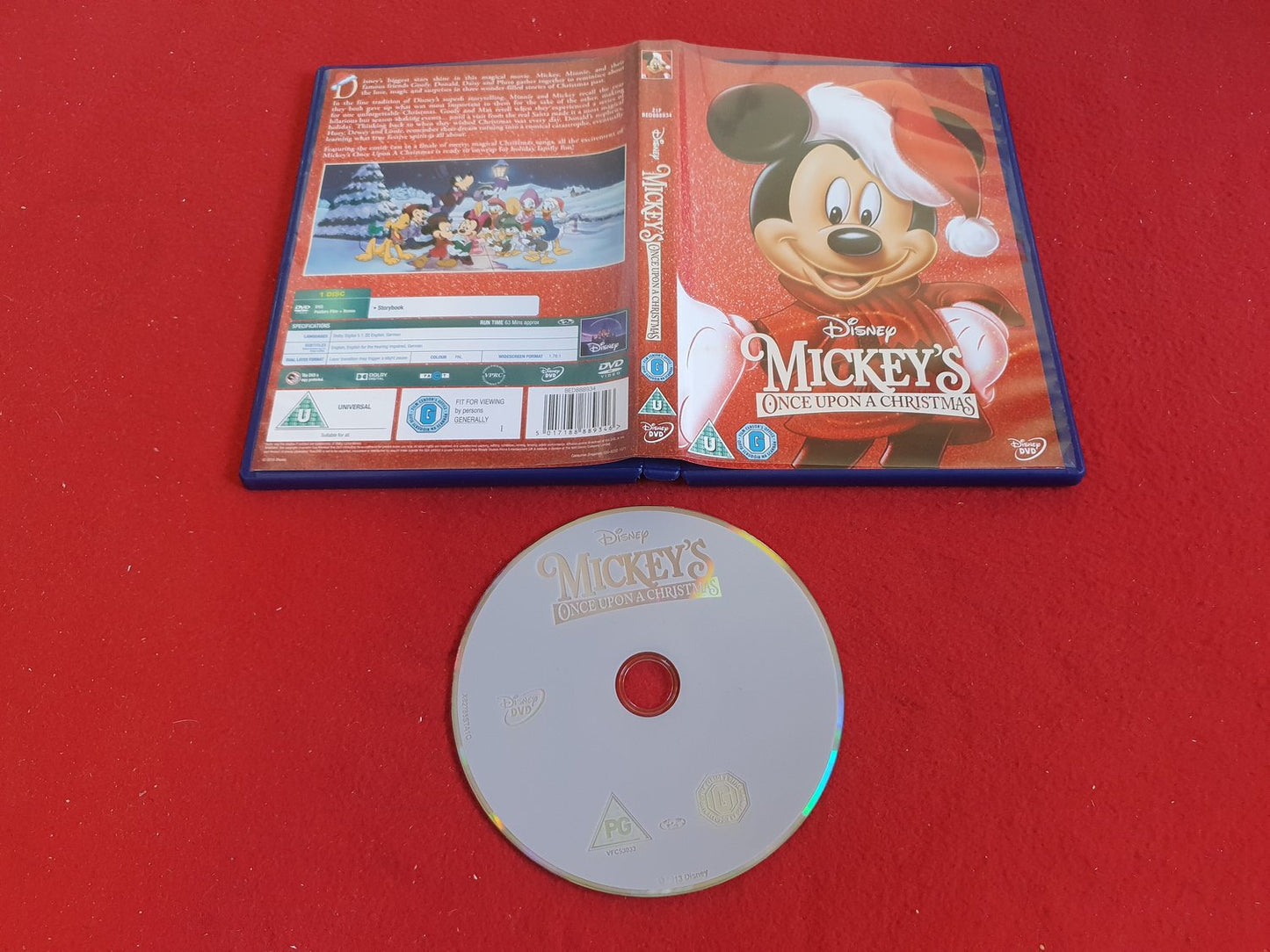 DISNEY MICKEY ONCE UPON A CHRISTMAS till DVD