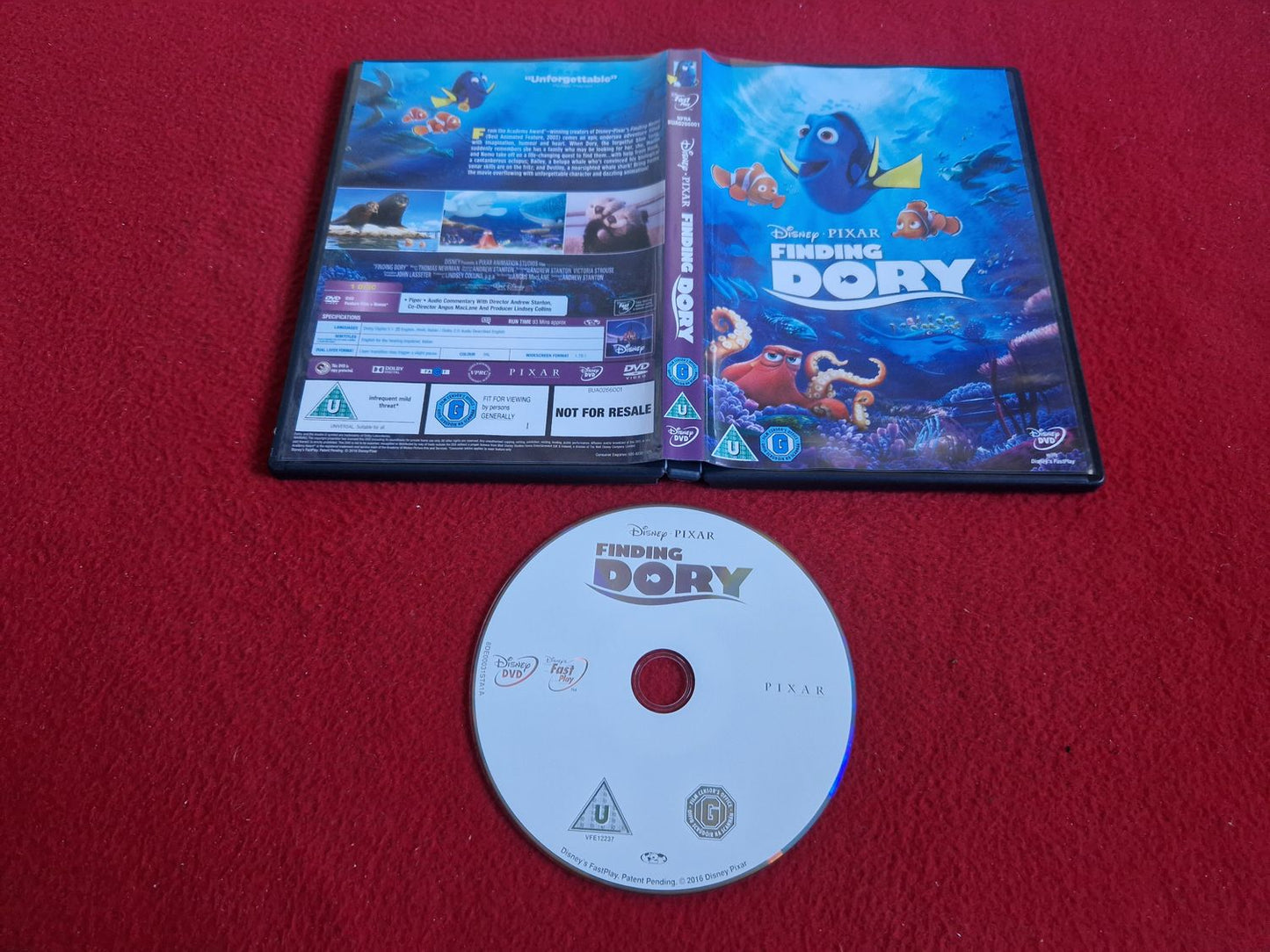 DISNEY PIXAR FINDING DORY till DVD