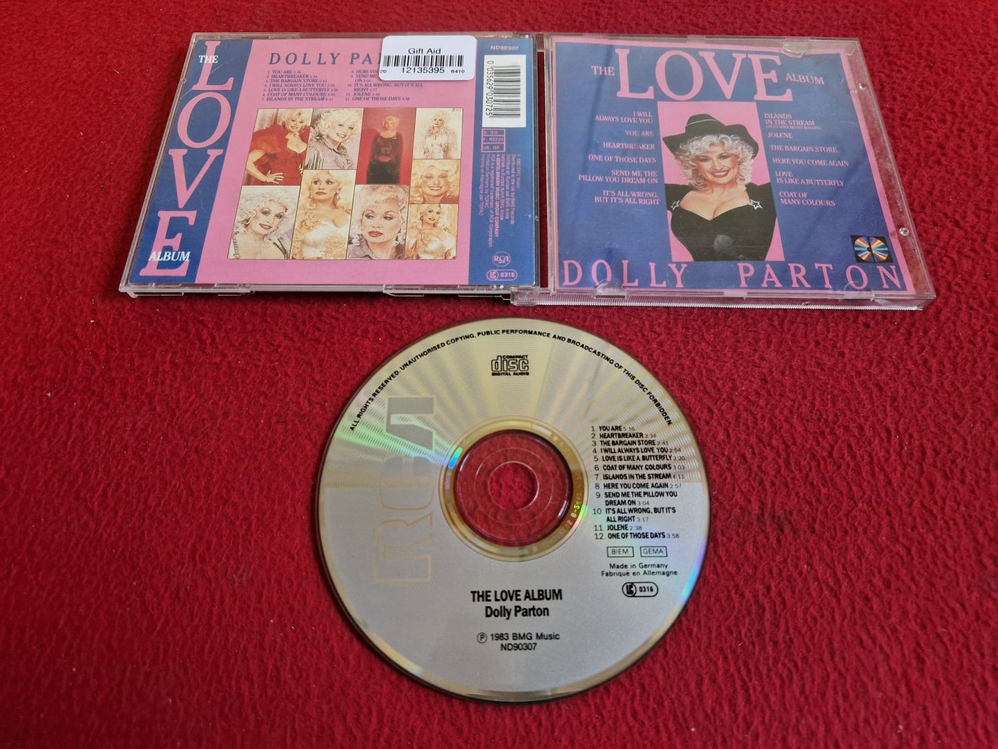 DOLLY PARTON THE LOVE ALBUM CD