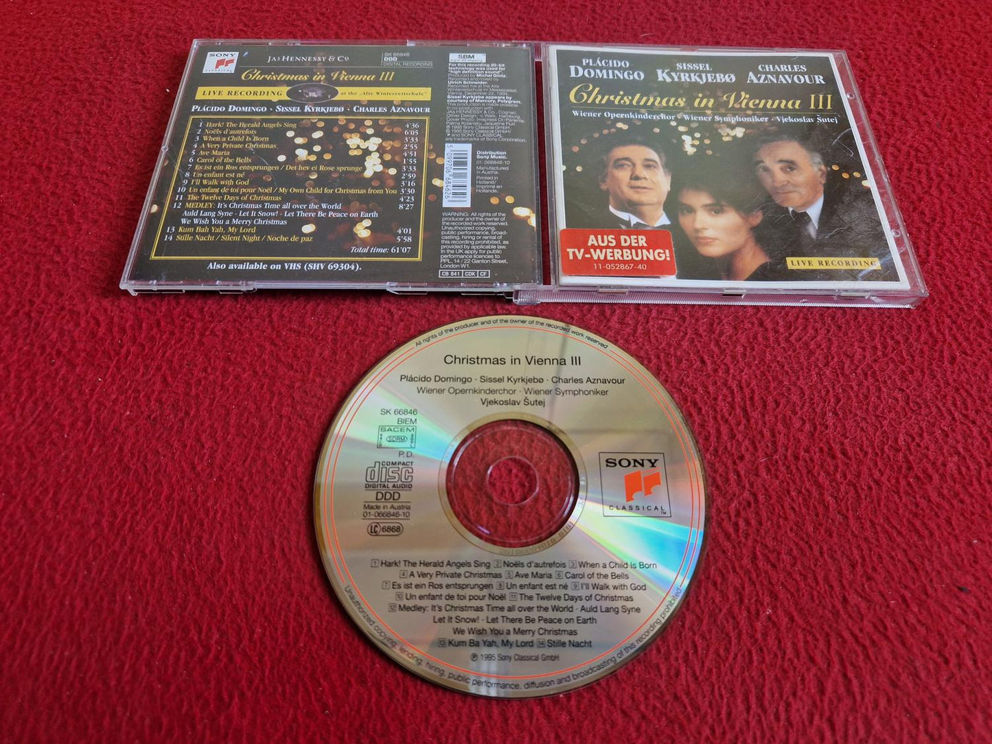 DOMINGO / KYRKJEBO / AZNAVOUR CHRISTMAS IN VIENNA III CD