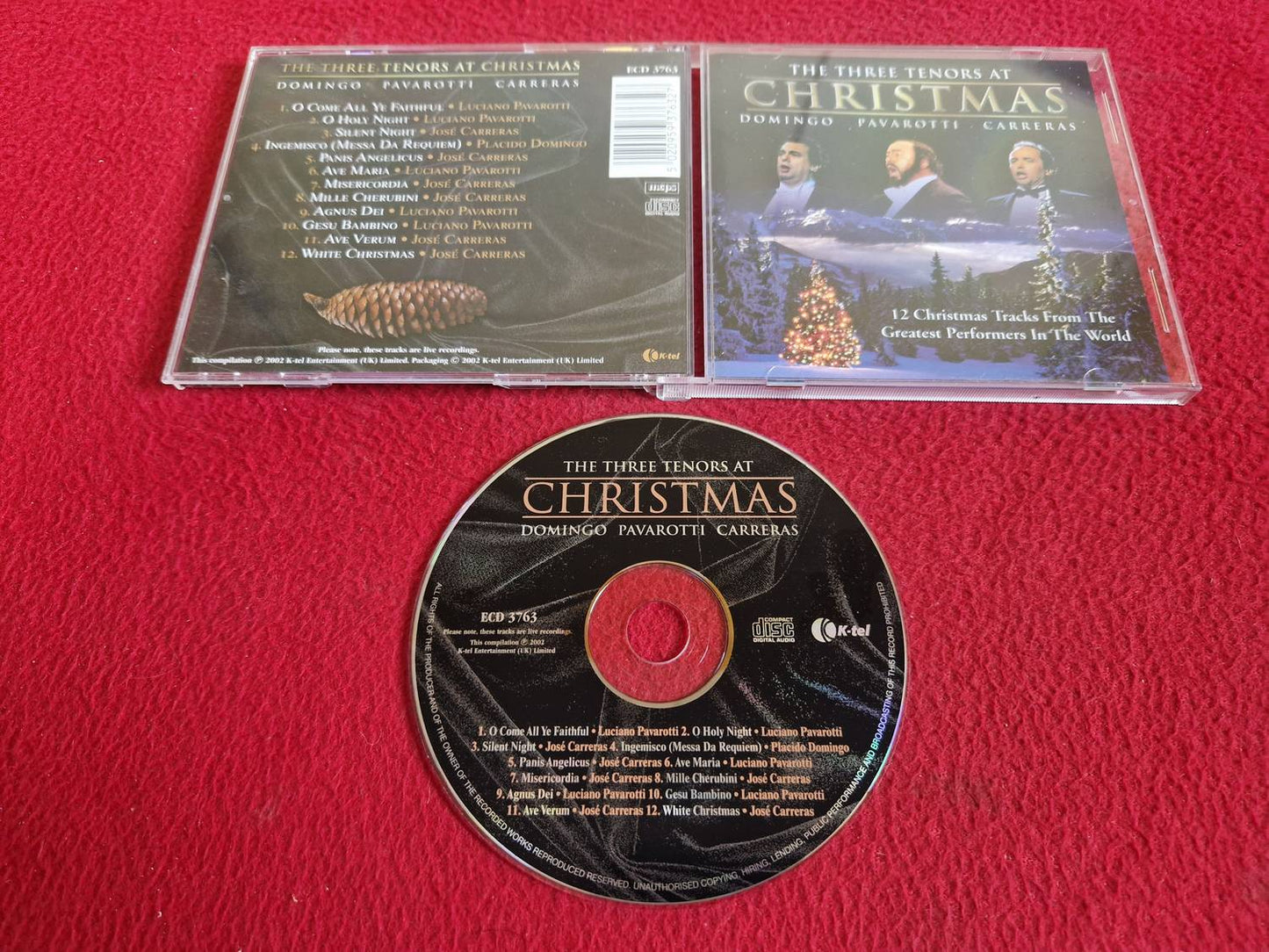 DOMINGO / PAVAROTTI / CARRERAS THE THREE TENORS AT CHRISTMAS CD