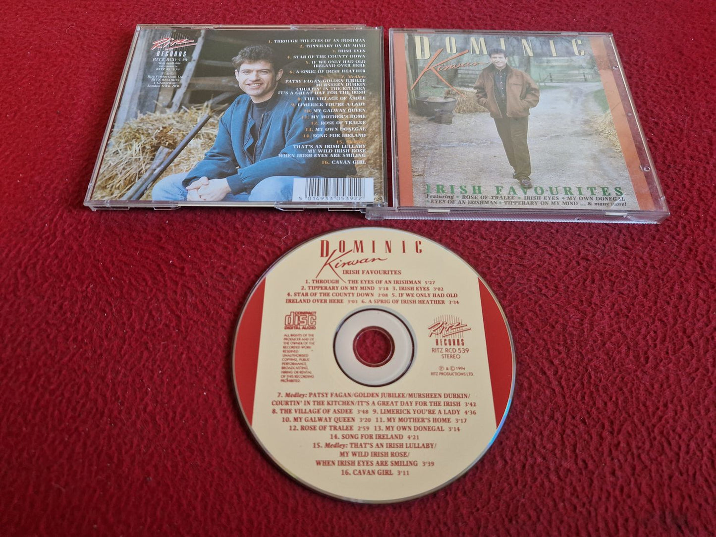 DOMINIC KIRWAN IRISH FAVOURITES CD