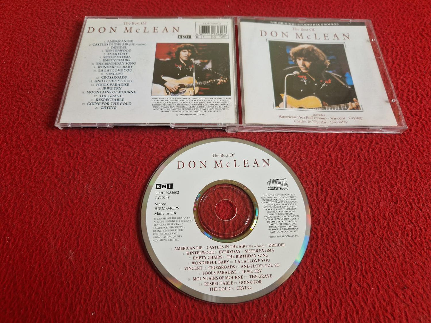 DON MCLEAN THE BEST OF CD
