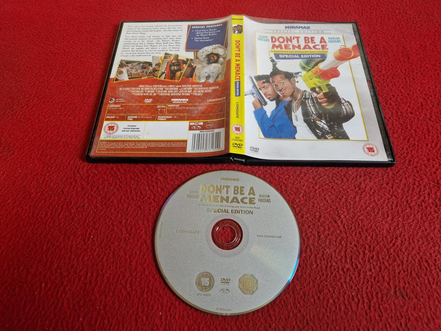 DON'T BE A MENACE DVD