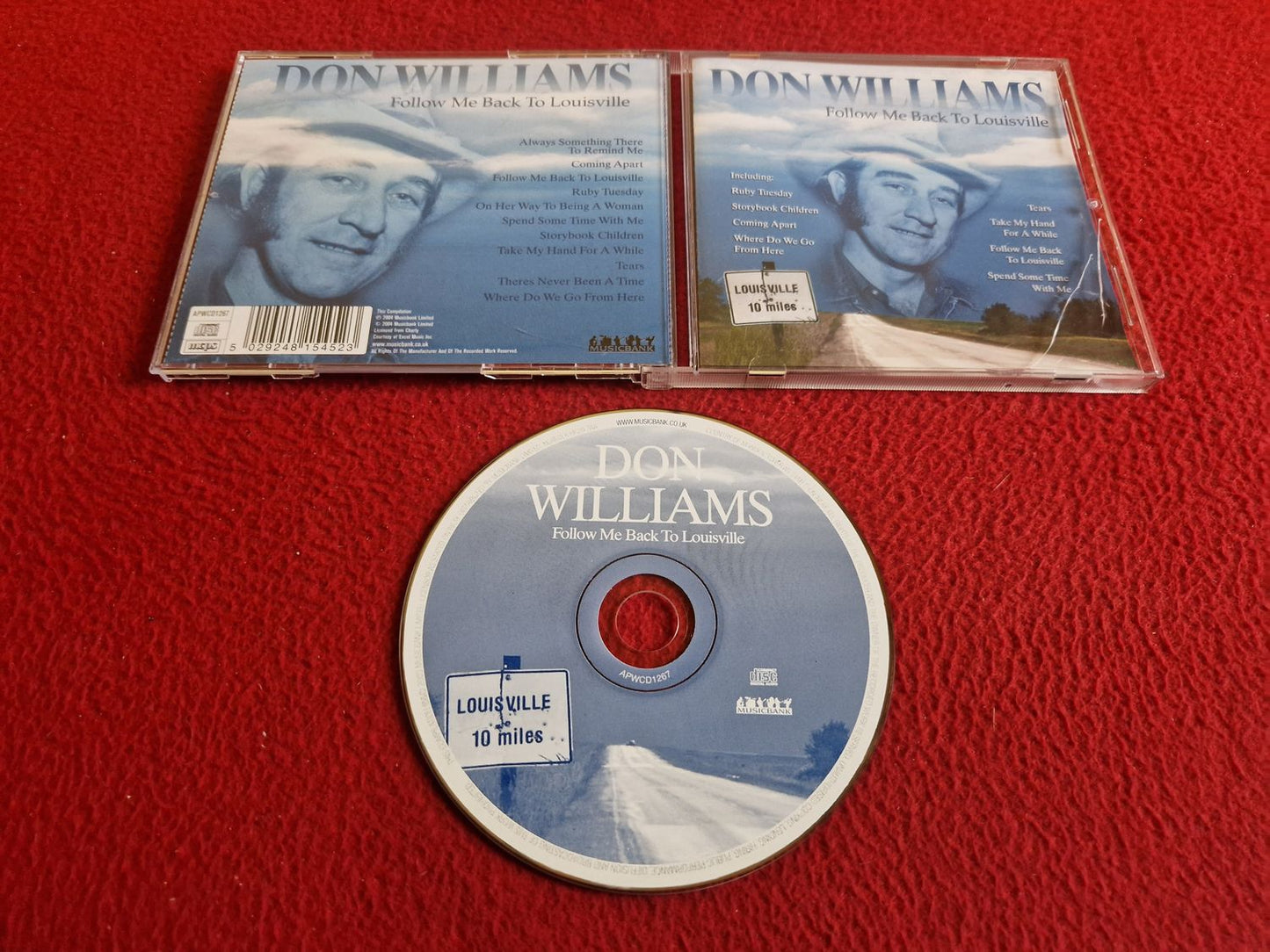 DON WILLIAMS FOLLOW ME BACK TO LOUISVILLE CD