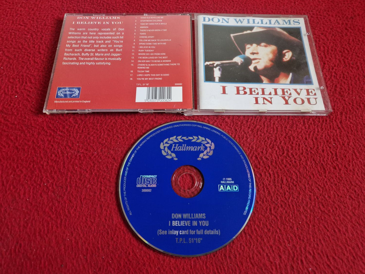 DON WILLIAMS I BELIEVE IN YOU CD