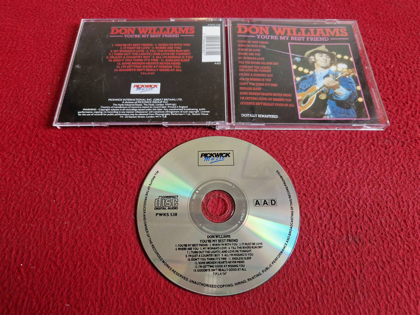 DON WILLIAMS YOU'RE MY BEST FRIEND CD