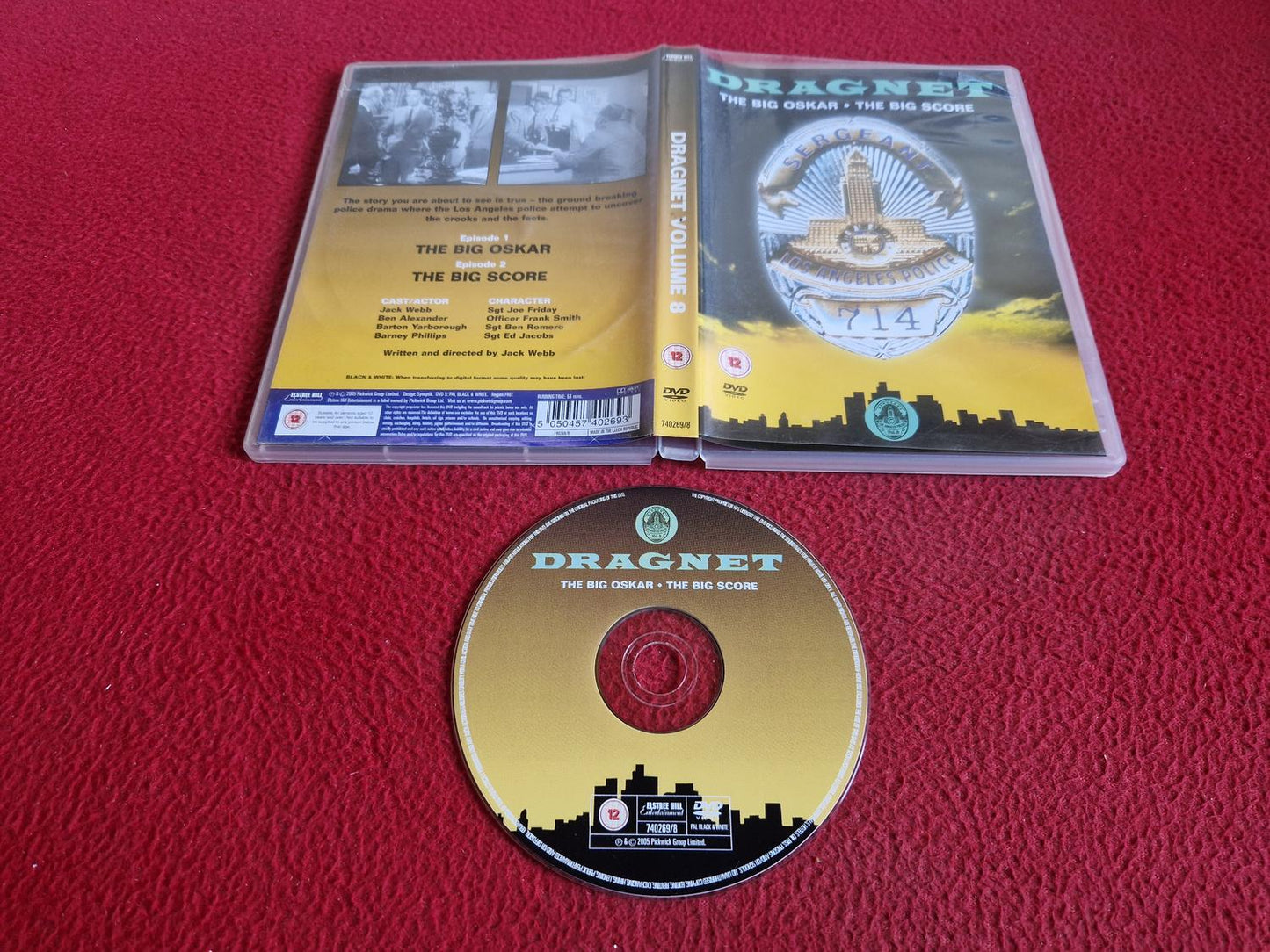 DRAGNET VOLUME 8 - THE BIG OSCAR / THE BIG SCORE DVD