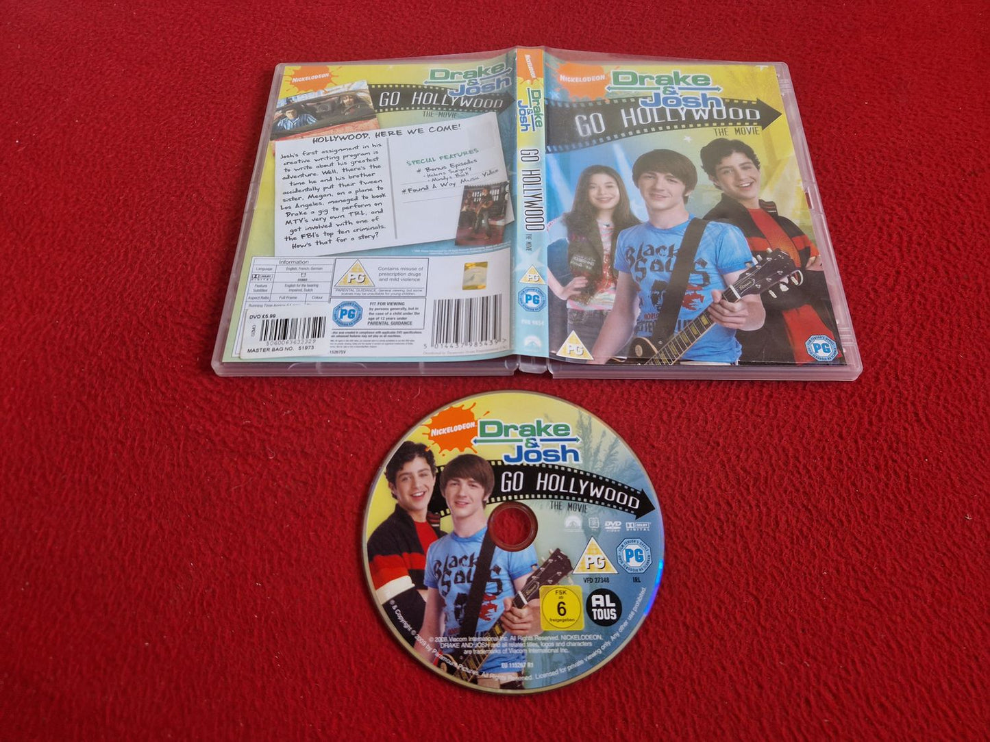 DRAKE & JOSH GO HOLLYWOOD THE MOVIE DVD