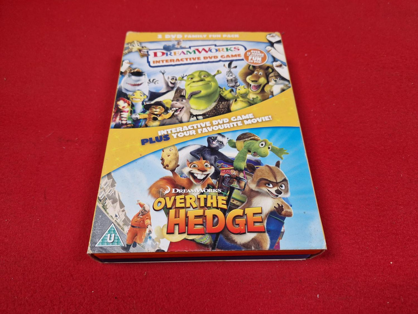 DREAMWORKS INTERACTIVE DVD GAME + OVER THE HEDGE BOX till DVD