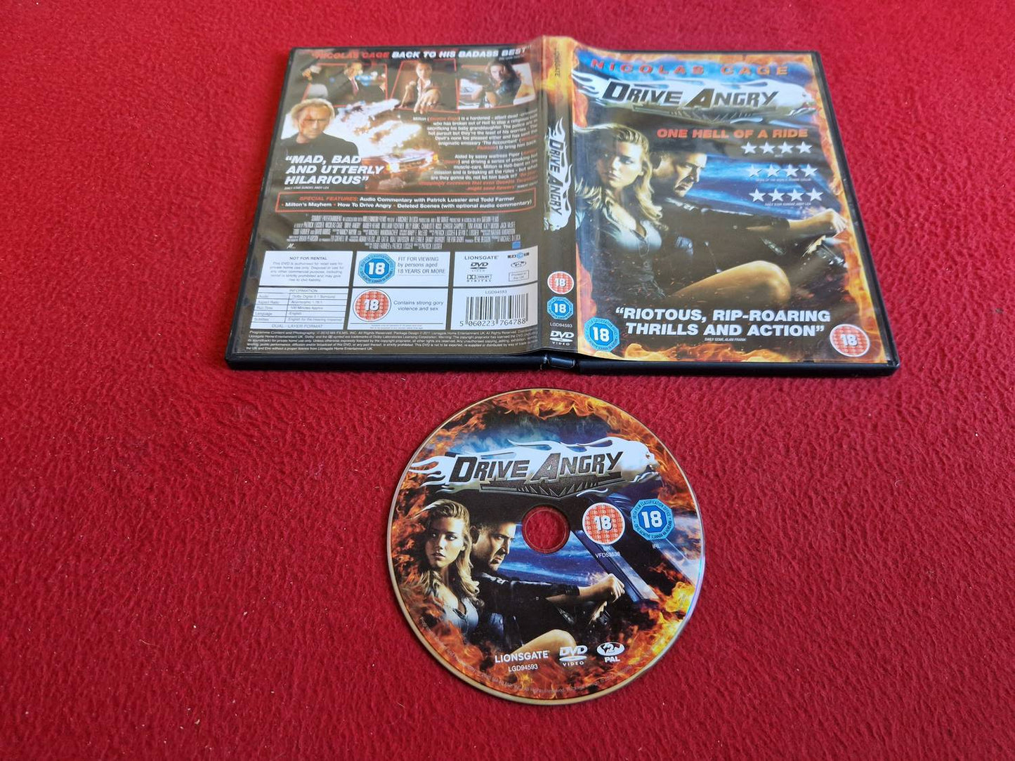 DRIVE ANGRY DVD