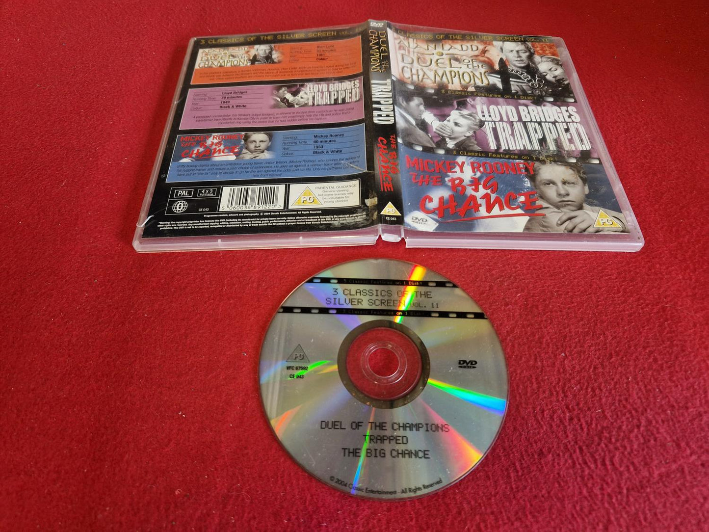 DUEL OF THE CHAMPIONS / TRAPPED / THE BIG CHANCE till DVD