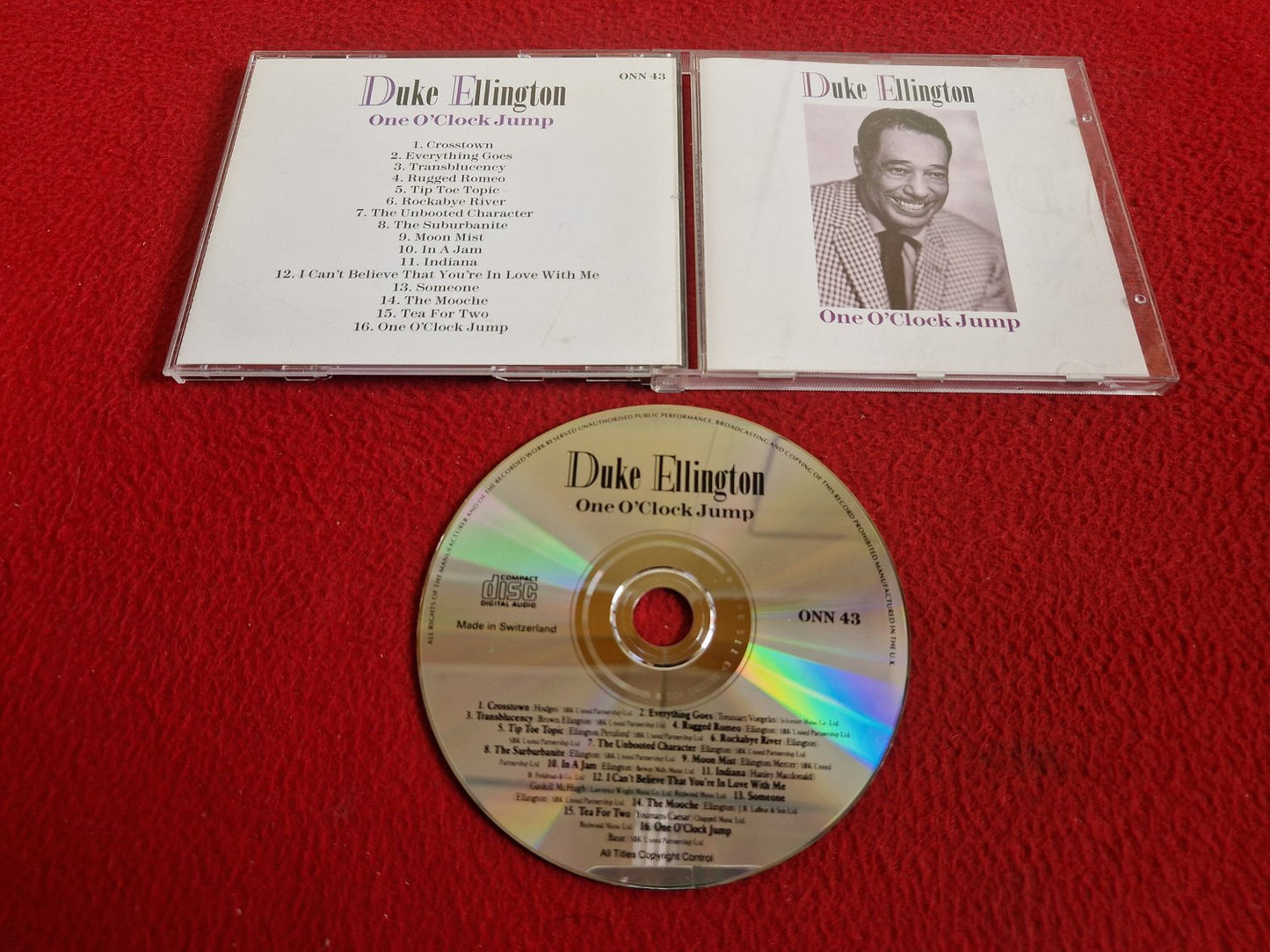DUKE ELLINGTON ONE O'CLOCK JUMP CD