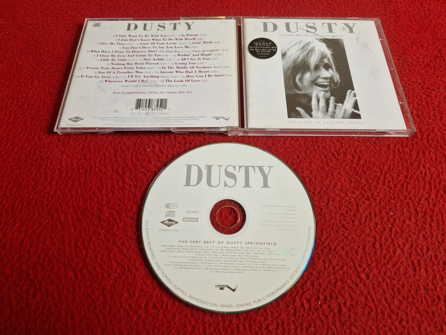 DUSTY SPRINGFIELD DUSTY THE VERY BEST OF CD