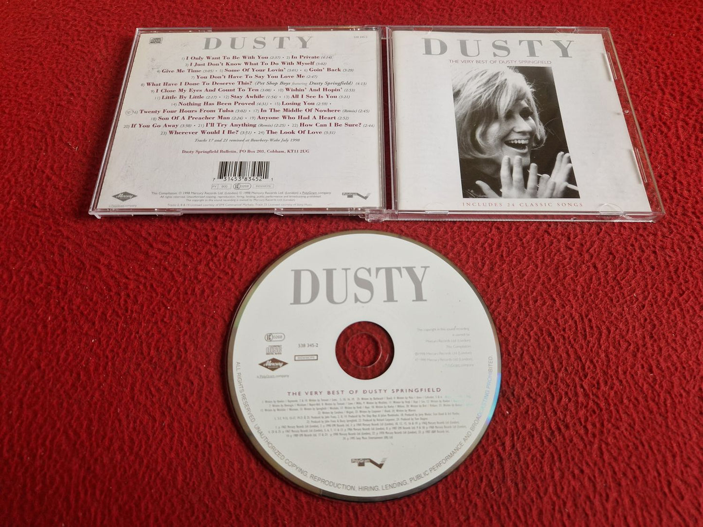 DUSTY SPRINGFIELD DUSTY THE VERY BEST OF CD